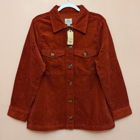 St. John's Bay Womens Midweight Shirt Jacket - Picture 3 of 6